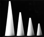 Styrofoam Cone 6x3''